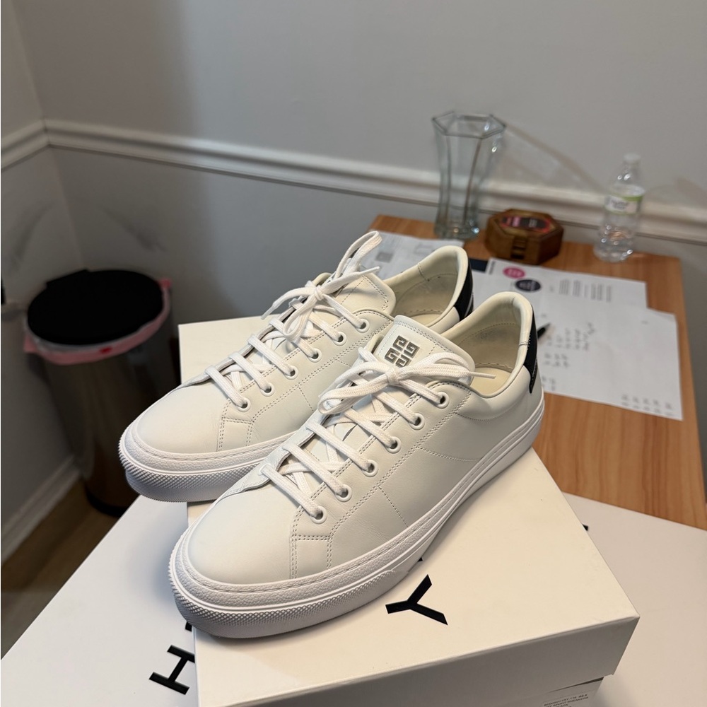 Givenchy White Leather Sneakers